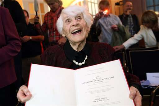 Denied under Nazis, 102-year-old Jewish woman gets doctorate