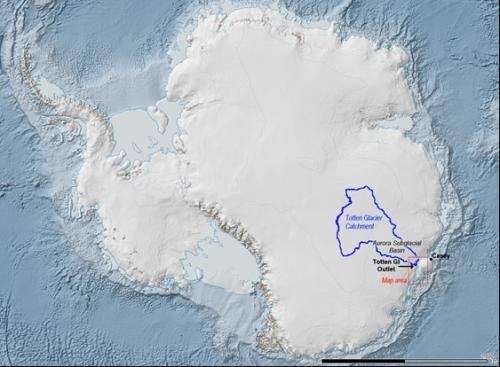 East Antarctica melting could be explained by oceanic gateways