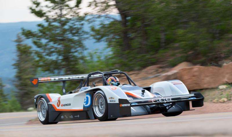 Electric car is time-beater at Pikes Peak climb event