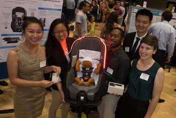 Engineers design car seat accessory to save children left in dangerously hot cars