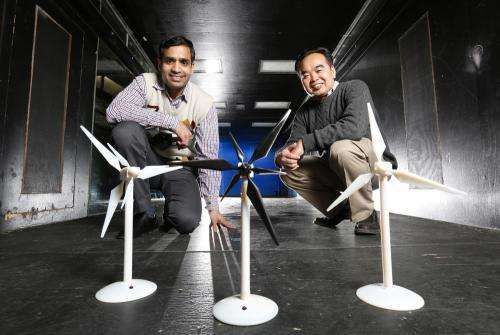 Engineers study the benefits of adding a second, smaller rotor to wind turbines