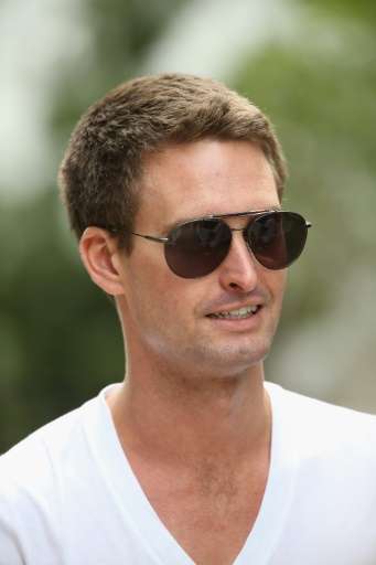 Evan Spiegel, co-founder and CEO of Snapchat, a mobile app that is especially popular with teenagers who like the fact that mess