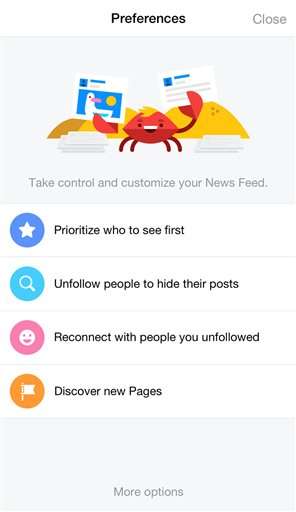 Facebook makes it easier to tweak what you see in your feed