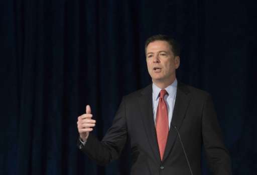 Federal Bureau of Investigation Director James Comey addresses the American Law Institute's annual meeting in Washington, DC on 