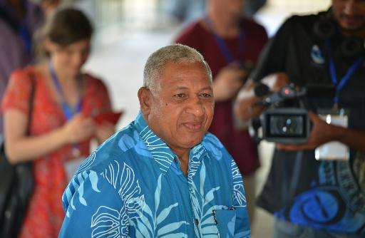 Fiji PM Voreqe Bainimarama, pictured in the nation's capital Suva, in 2014