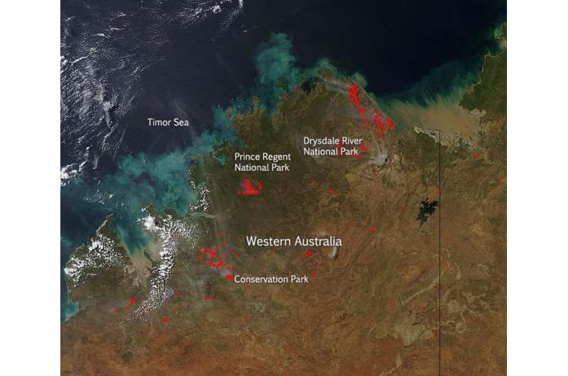 Fires in Western Australia April 2015