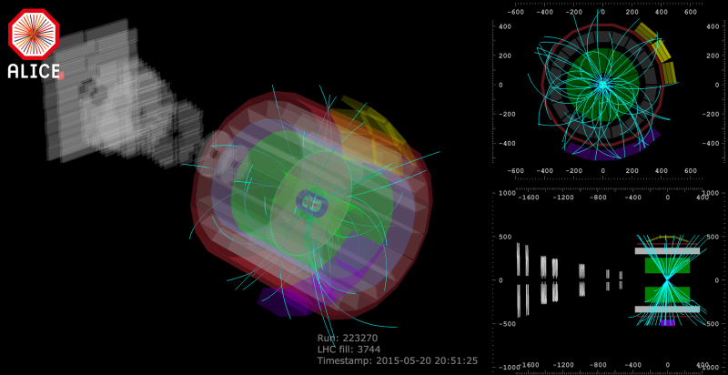 First images of LHC collisions at 13 TeV