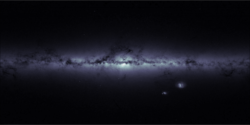 Gaia produces stellar density map of the Milky Way