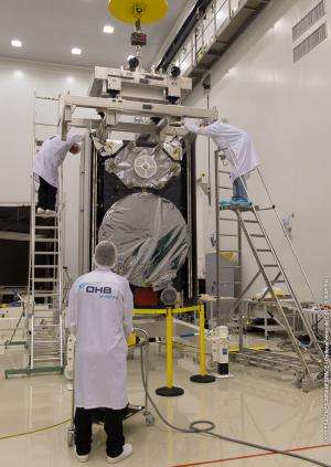 Galileo satellites ready for fuelling as launcher takes shape