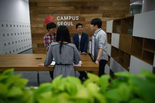 Google has previously opened  campuses in Seoul, pictured, providing a South Korean hub for a new generation of tech entrepreneu