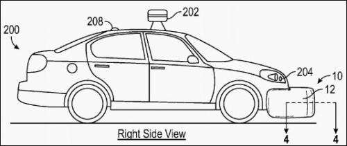 Google patent focuses on pedestrian protection in vehicle impact