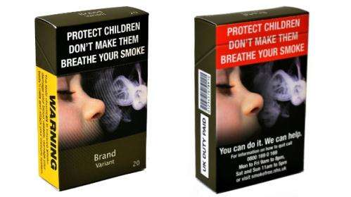 Health warnings clearer on plain cigarette packs