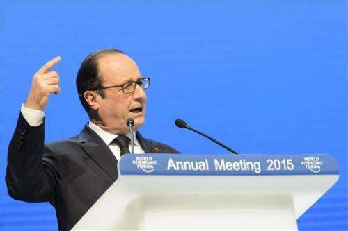 Hollande, leaders call for investments in the green economy