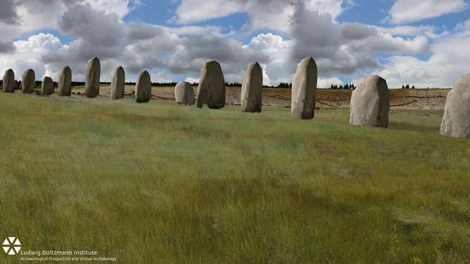 How do archaeologists discover forgotten ancient monuments?