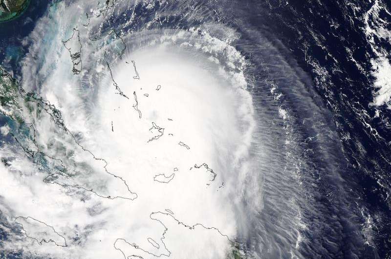 Hurricane Joaquin may be experiencing eyewall replacement in NASA imagery