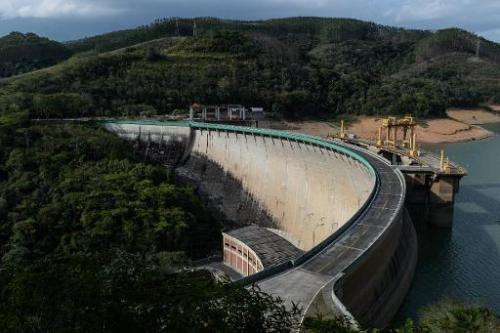 Hydroelectric plant in Itaiatia, about 160km west from Rio de Janeiro, Brazil, on November 11, 2014