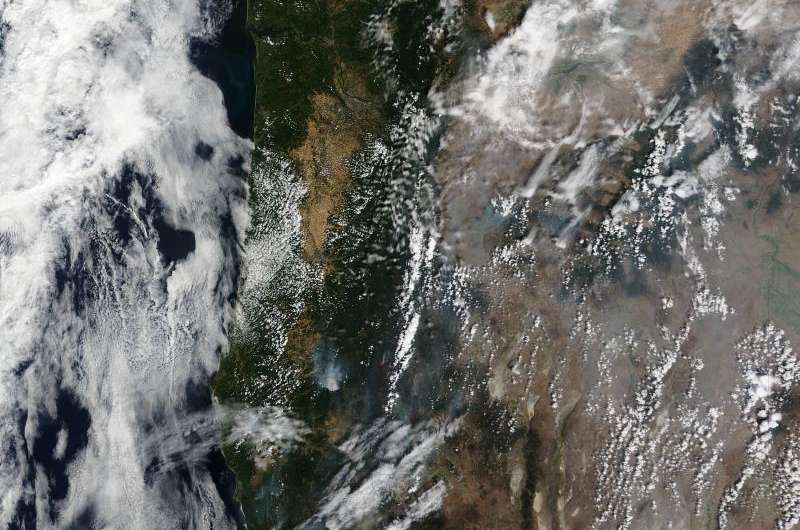 Image: Blazes in the Western states