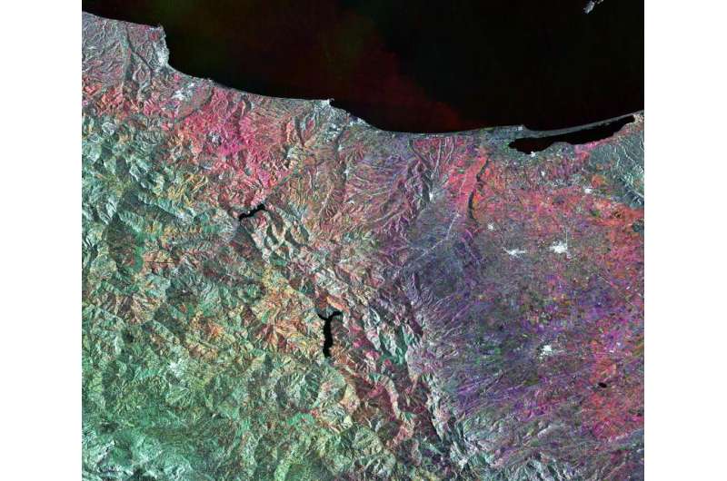 Image: Central/southern Italy from Sentinel-1A