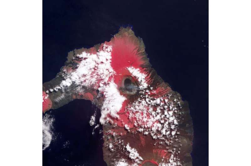 Image: Eruption of Wolf Volcano, Galapagos Islands