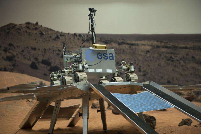 Image: ExoMars rover egress test