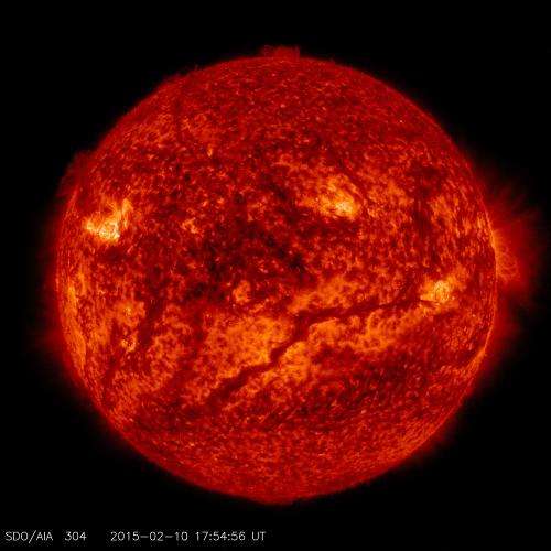 Image: Giant filament seen on the sun