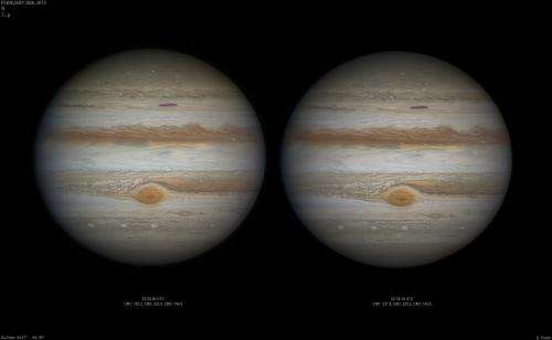 Image: Hi-res stereo pair of Jupiter and the GRS