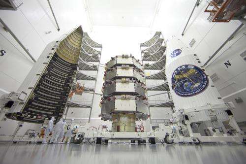 Image: Magnetospheric Multiscale Observatories processed for launch