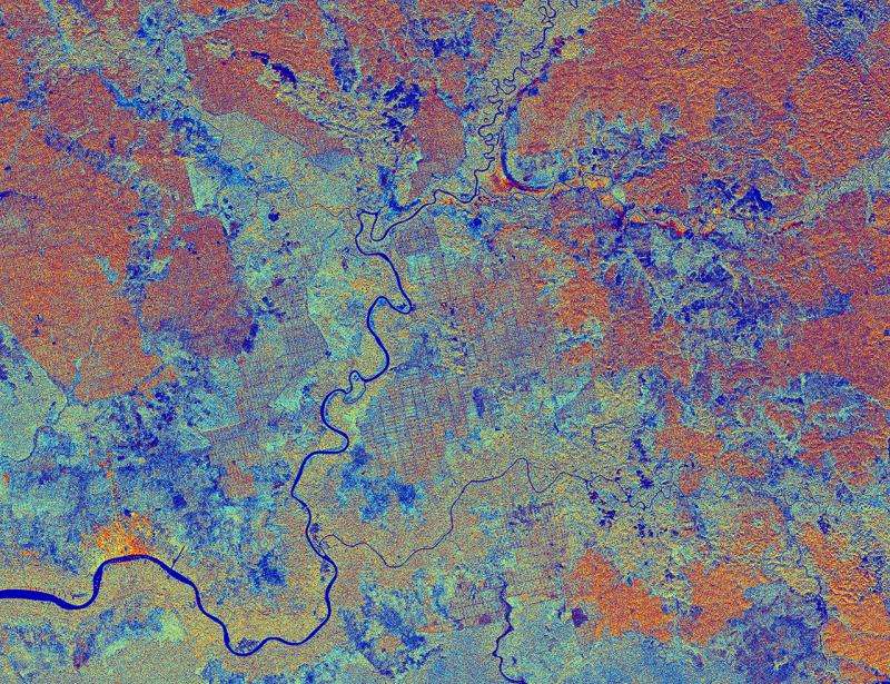 Image: Sampit, Indonesia imaged by Sentinel-1A’s radar