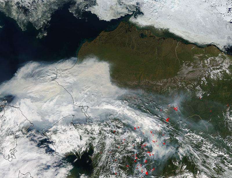 Image: Smoke fills Alaskan skies from scores of wildfires