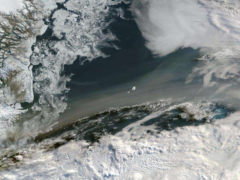 Image: Smoke over the Greenland Sea