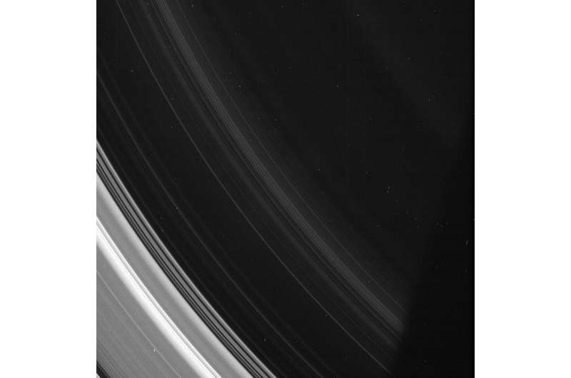 Image: Spirals in Saturn's D Ring