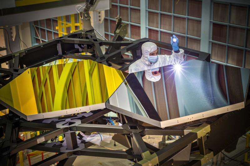 Image: Test mirror segments for the James Webb Space Telescope