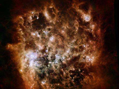 Image: The tumultuous heart of the Large Magellanic Cloud