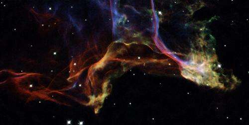 Image: The twisted shockwaves of an exploded star
