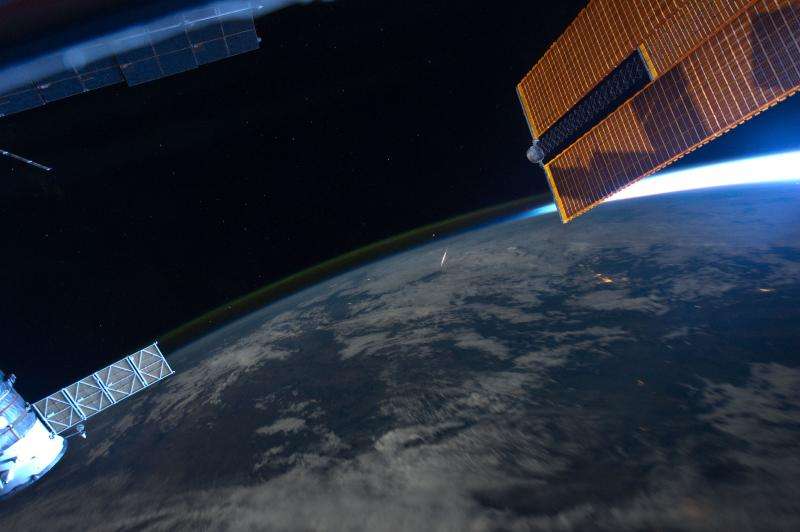 Image: Watching meteors from the space station