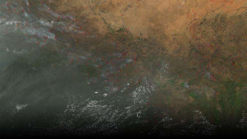 In Africa, more smoke leads to less rain, NASA shows