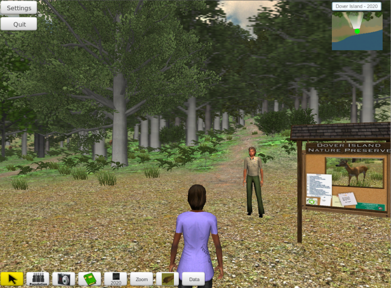 Increasing ecological understanding with virtual worlds and augmented reality