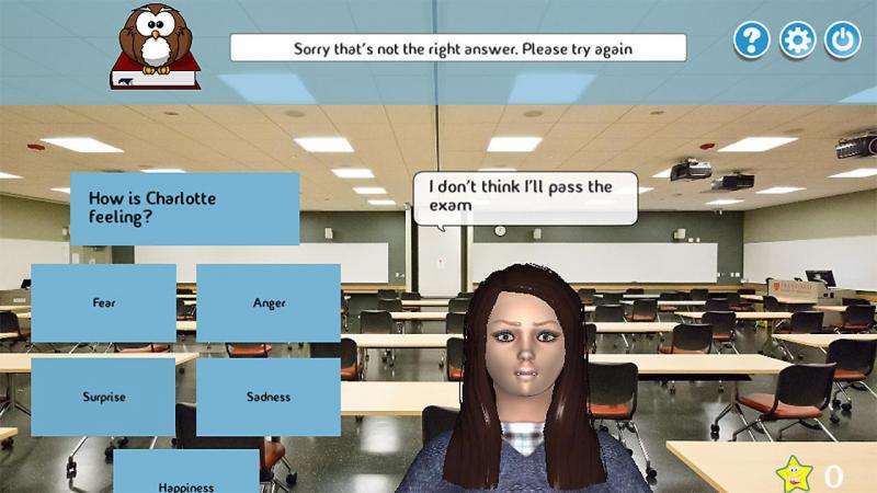 Interactive game assesses children's emotional development