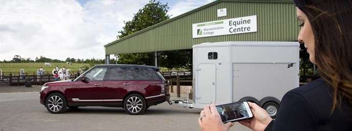 Land Rover to demonstrate pioneering see-through trailer research at Burghley Horse Trials