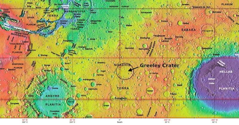 Large Mars crater named for late ASU professor Ronald Greeley