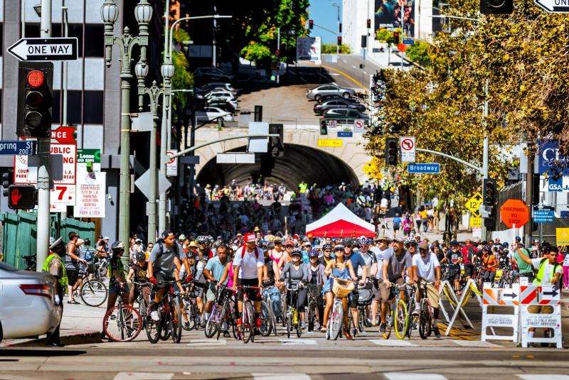 L.A.'s CicLAvia significantly improves air quality in host neighborhoods