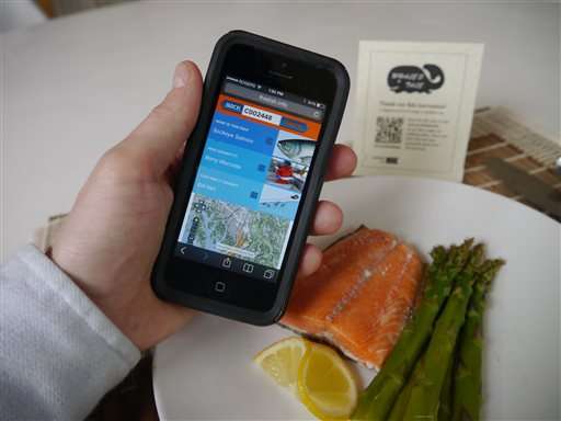 Latest in food-track tech: Swipe a code, meet your fisherman
