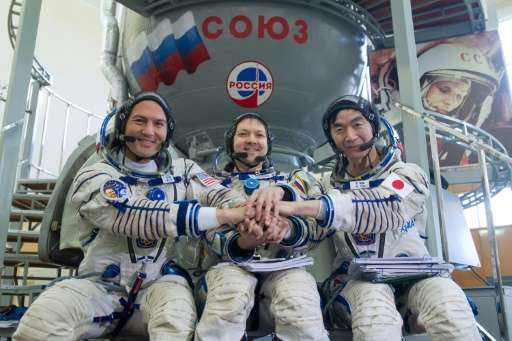 'Jedi' astronauts say 'no fear' as they gear for ISS trip (Update)