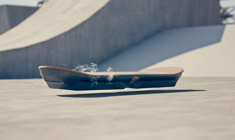 Lexus unveils smoking hoverboard, uses magnetic levitation