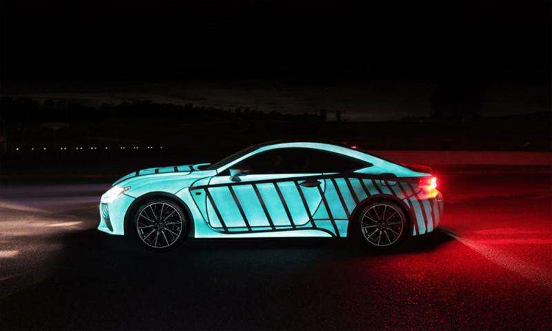 Lexus uses LumiLor coating to show driver’s heartbeat on car