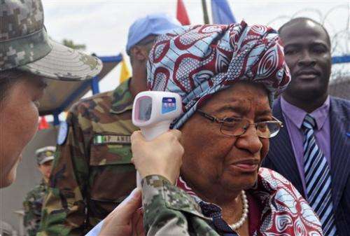 Liberia president calls for zero Ebola cases, vigilance