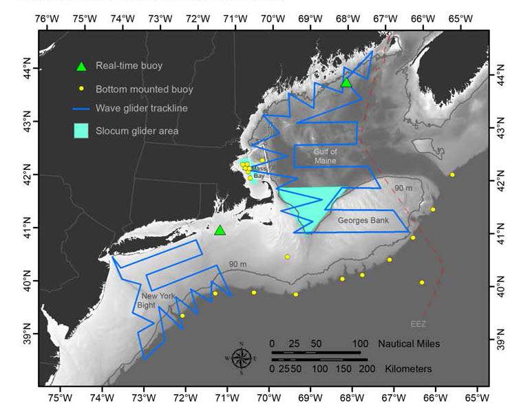 Listening for whales and fish in the Northwest Atlantic ocean