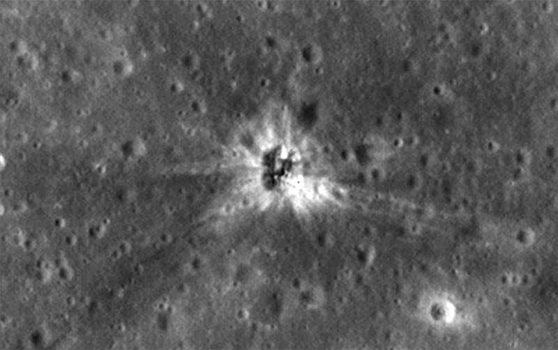LRO finds Apollo 16 booster rocket impact site