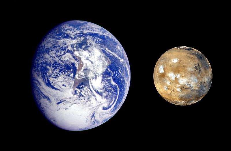 Mars compared to Earth