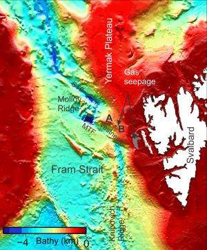 Methane seepage from Arctic seabed occurring for millions of years